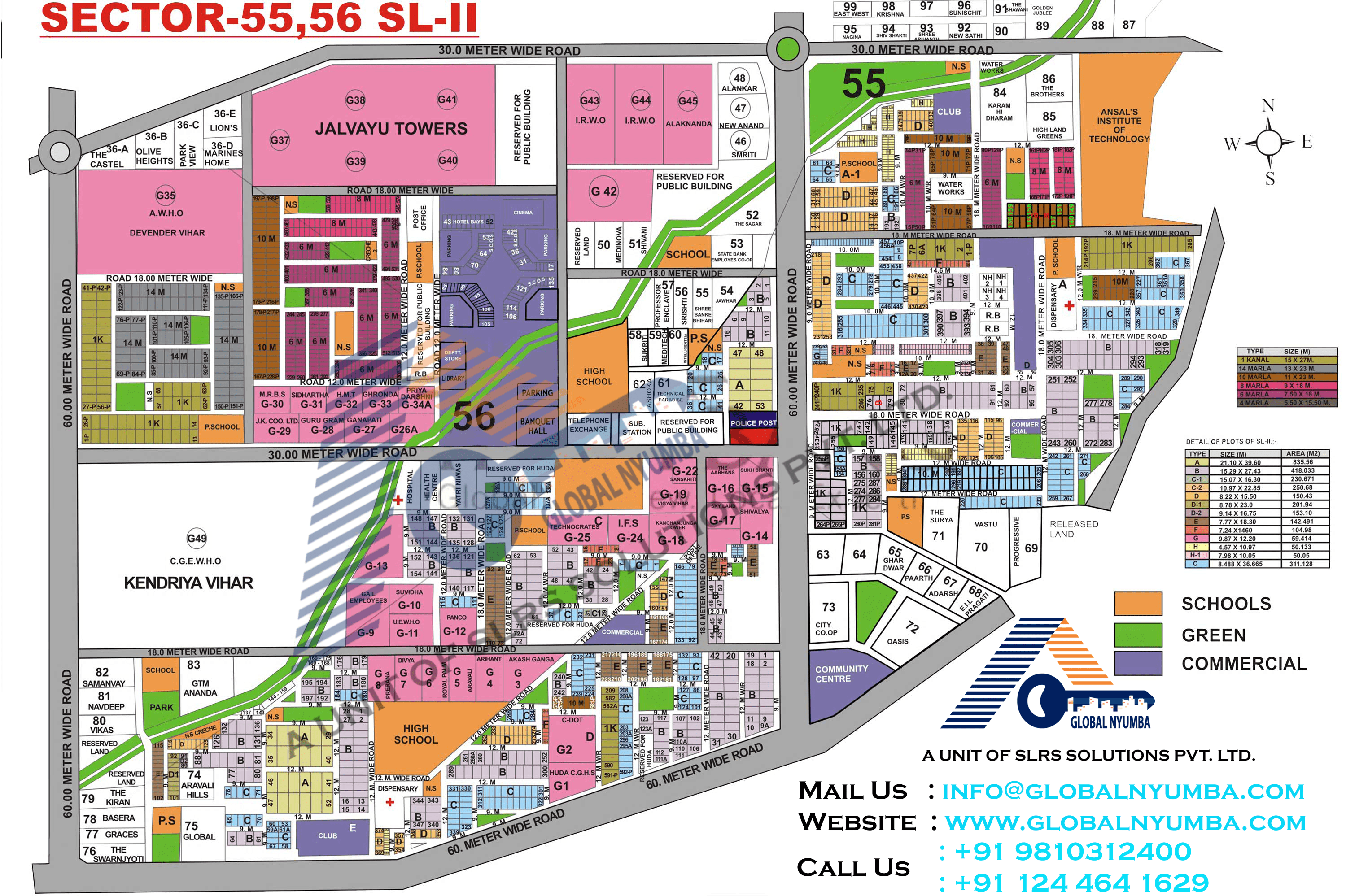 Sushant Lok 2 Sector 55 56 Map 